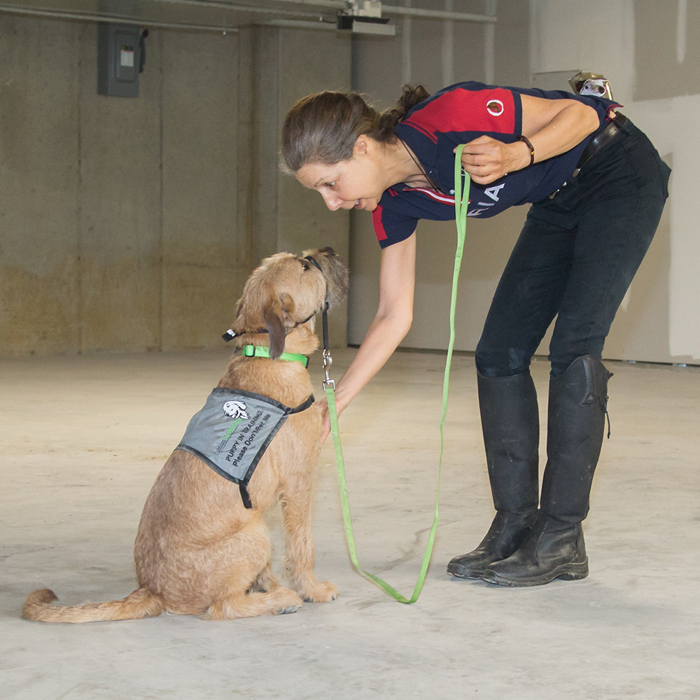 2019-putnam-service-dogs-benji-with-trainer-051819 Benji with trainer